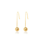 gold teardrop drop earrings 3 finish options waterproof