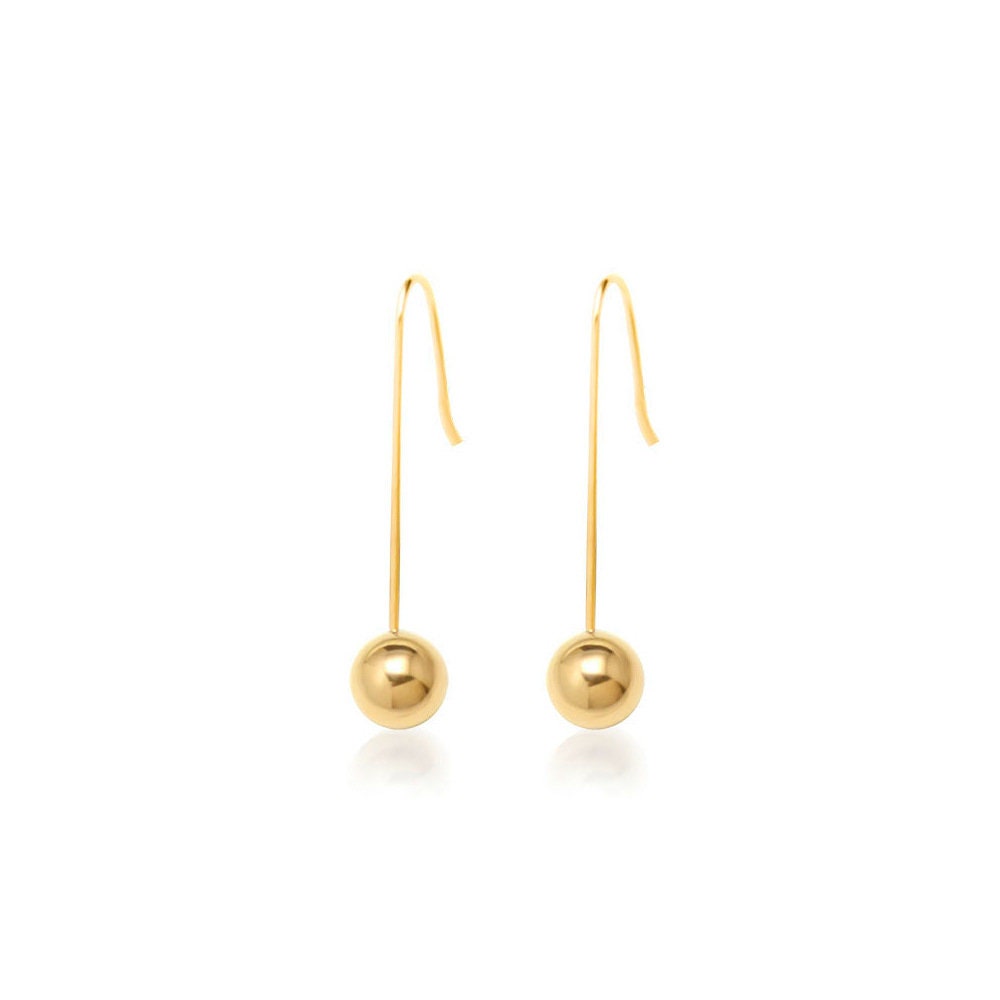 gold teardrop drop earrings 3 finish options waterproof